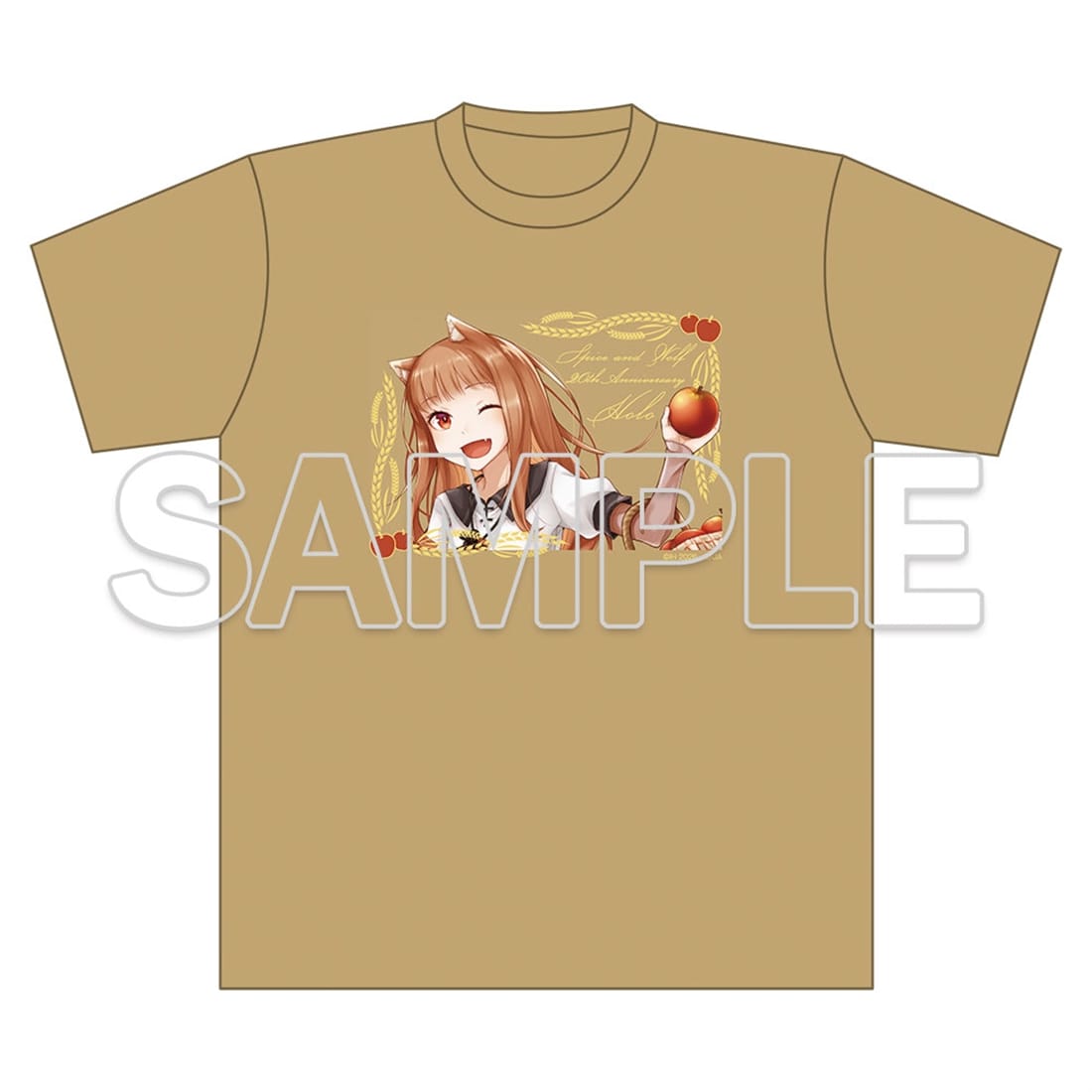 (Goods - Shirt) Spice and Wolf Light Novel Series 20th Anniversary T-Shirt - Going Out Ver. - Large