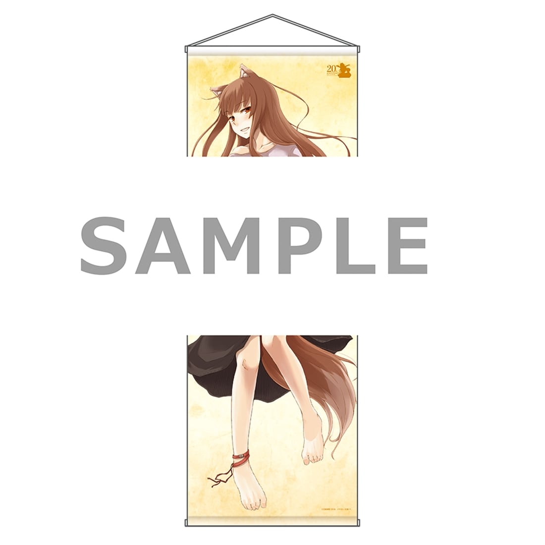 (Goods - Tapestry) Spice and Wolf Light Novel Series 20th Anniversary Big Tapestry - Body Pillow A Ver.