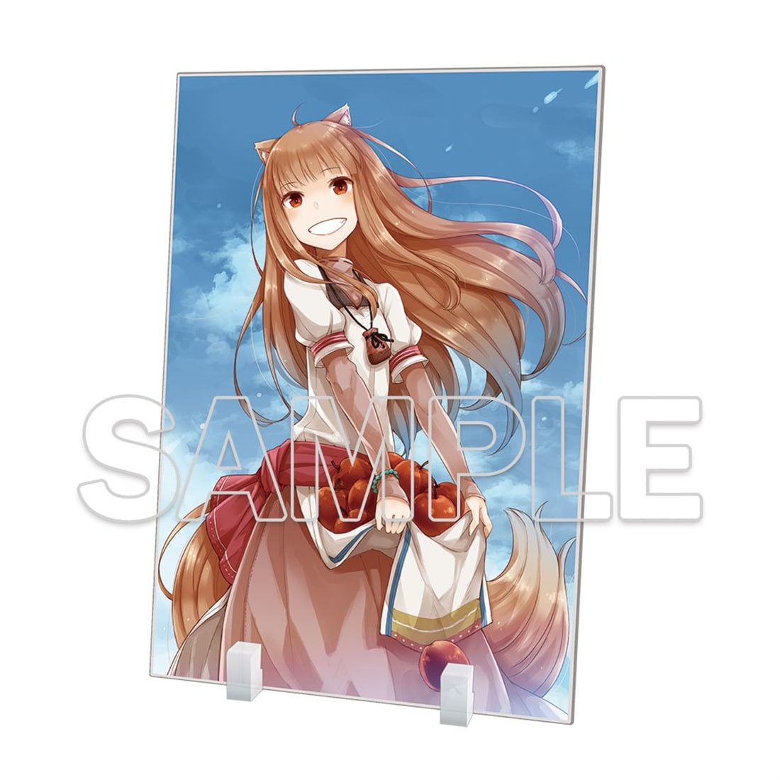 (Goods - Acrylic Stand) Spice and Wolf Light Novel Series 20th Anniversary Big Acrylic Plate C