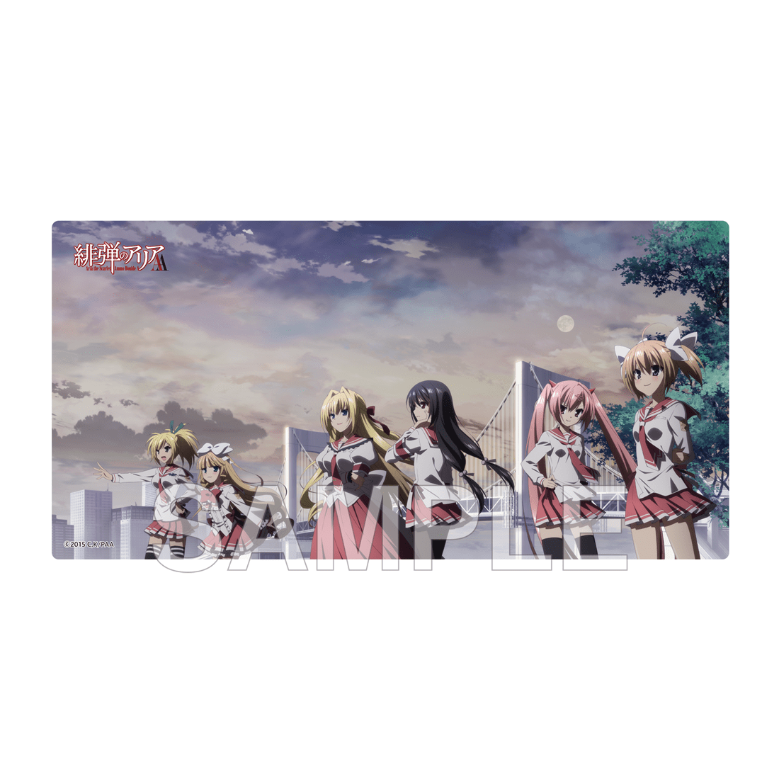 (Goods - Deskmat) Aria the Scarlet Ammo Double A Desk Mat - Anime Adaptation 15th Anniversary Ver.