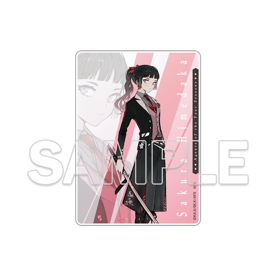 (Goods - Card) Agents of the Four Seasons Acrylic Card - Sakura Himedaka