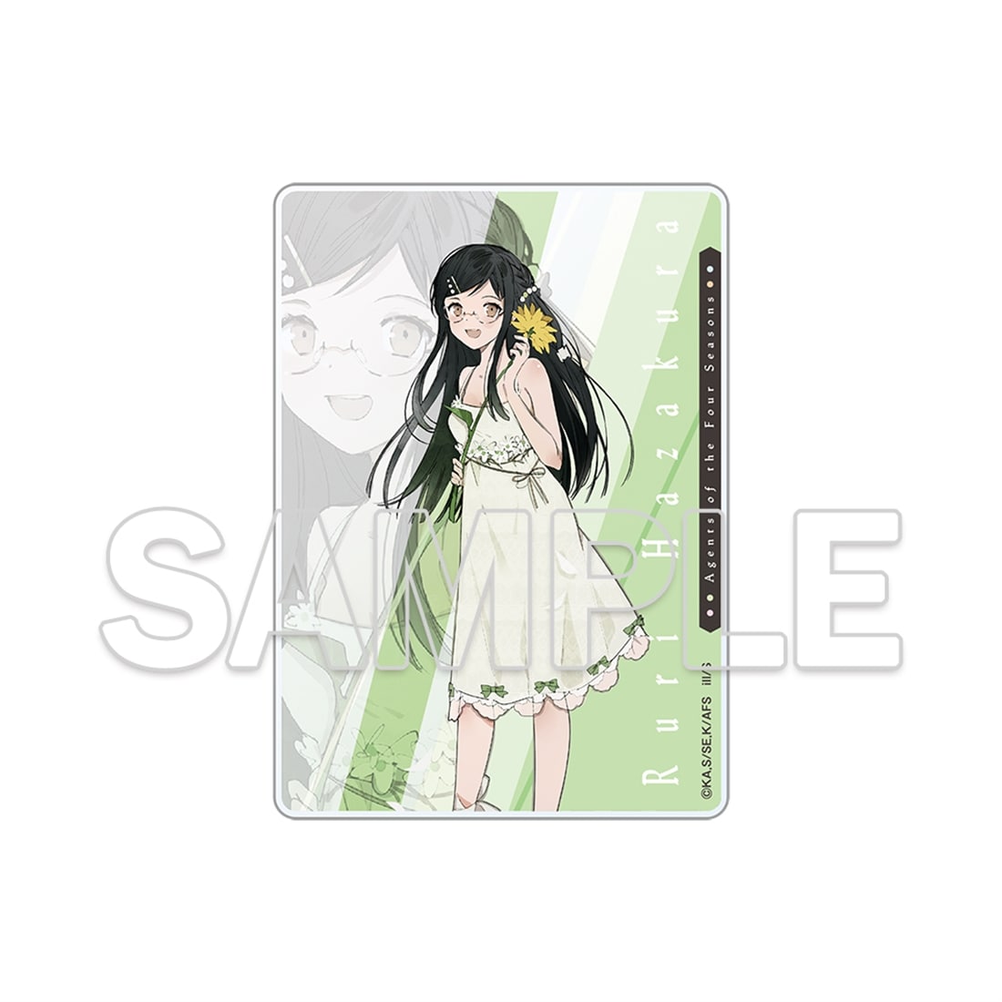 (Goods - Card) Agents of the Four Seasons Acrylic Card - Ruri Hazakura