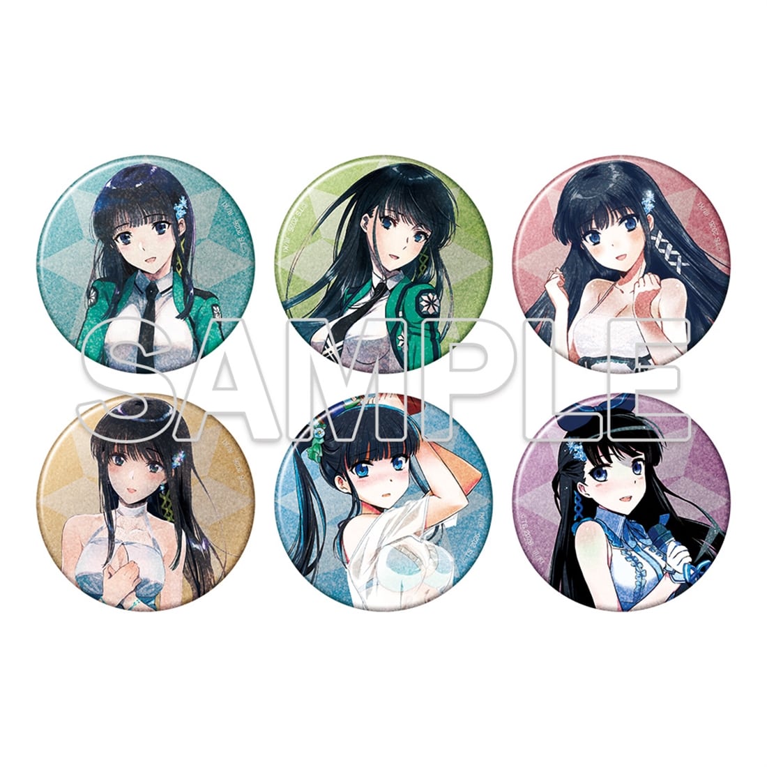 [※Blind](1BOX=6)(Goods - Badge) Kana Ishida Art Works (3) Release Commemoration The Irregular at Magic High School Full of Miyuki Shiba Glimmering Tradable Tin Badge