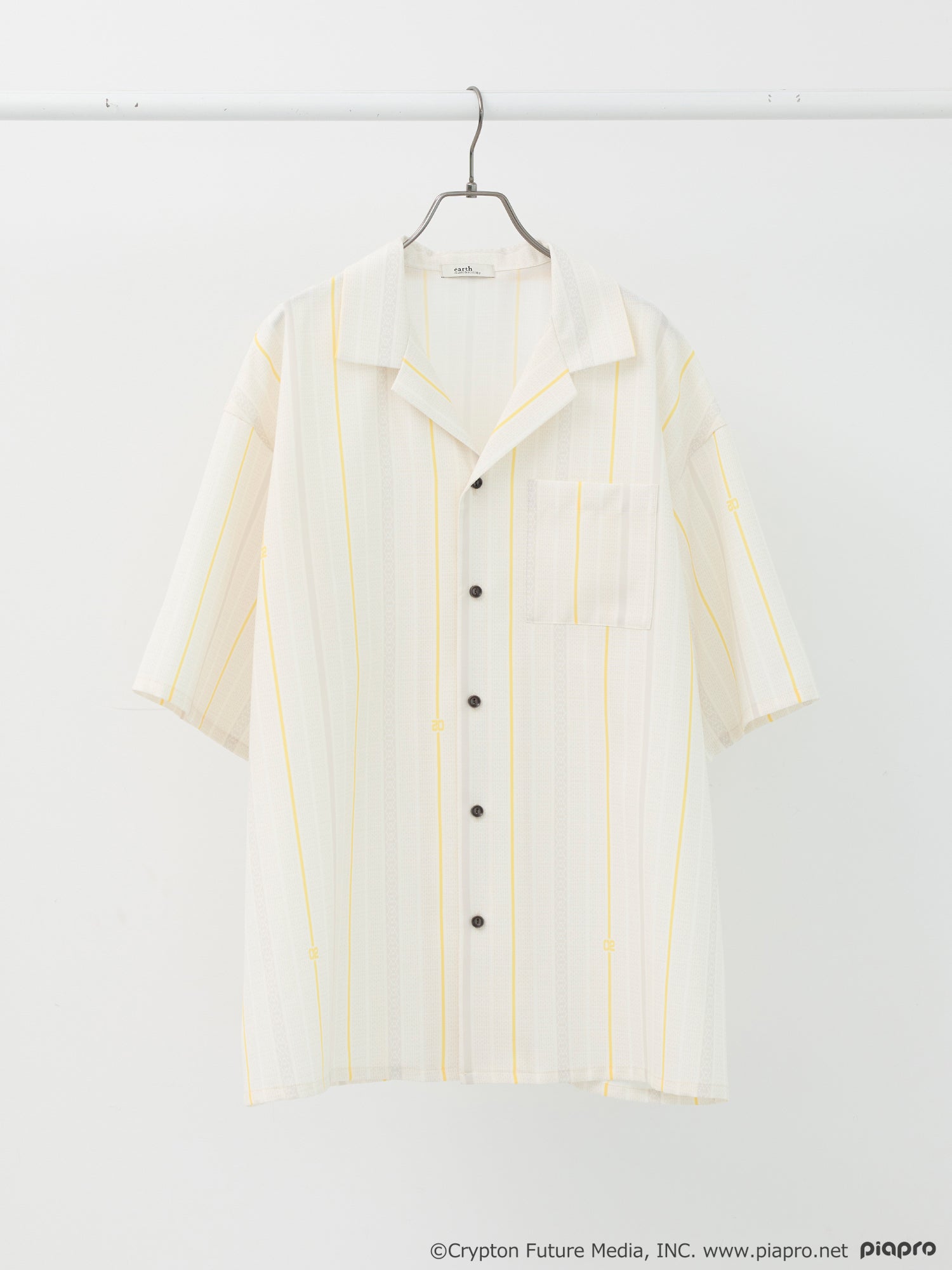 (Goods - Shirt) Kagamine Rin / Len Open Collar Big Shirt [earth music&ecology Japan Label]
