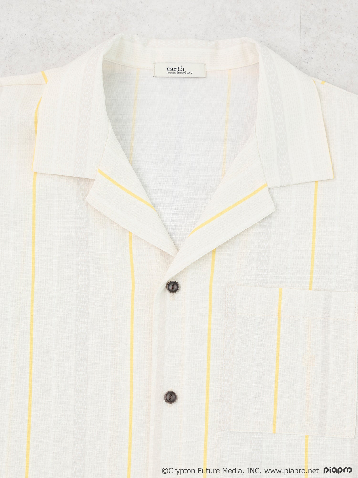 (Goods - Shirt) Kagamine Rin / Len Open Collar Big Shirt [earth music&ecology Japan Label]