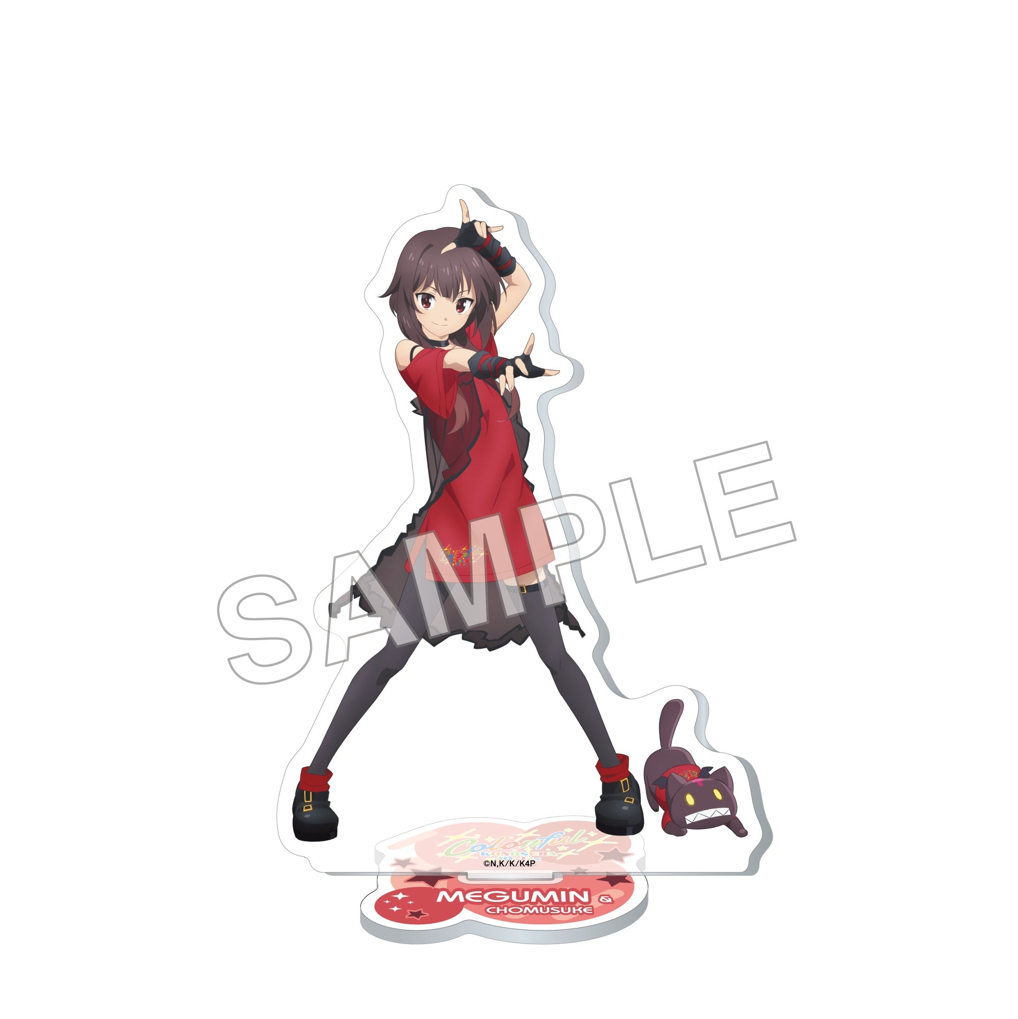 (Goods - Acrylic Stand) TV Anime KONOSUBA -God's Blessing on This Wonderful World! Acrylic Stand Figure Colorful Ver. - Megumin & Chomusuke