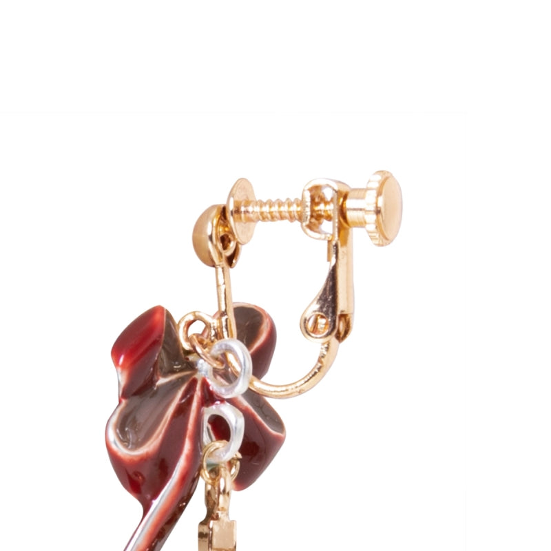 (Goods - Accessory) PUELLA MAGI MADOKA MAGICA ICONIQUE OBJET ~ SOUL GEM SET ~ KYOKO SAKURA - Clip-On Earring