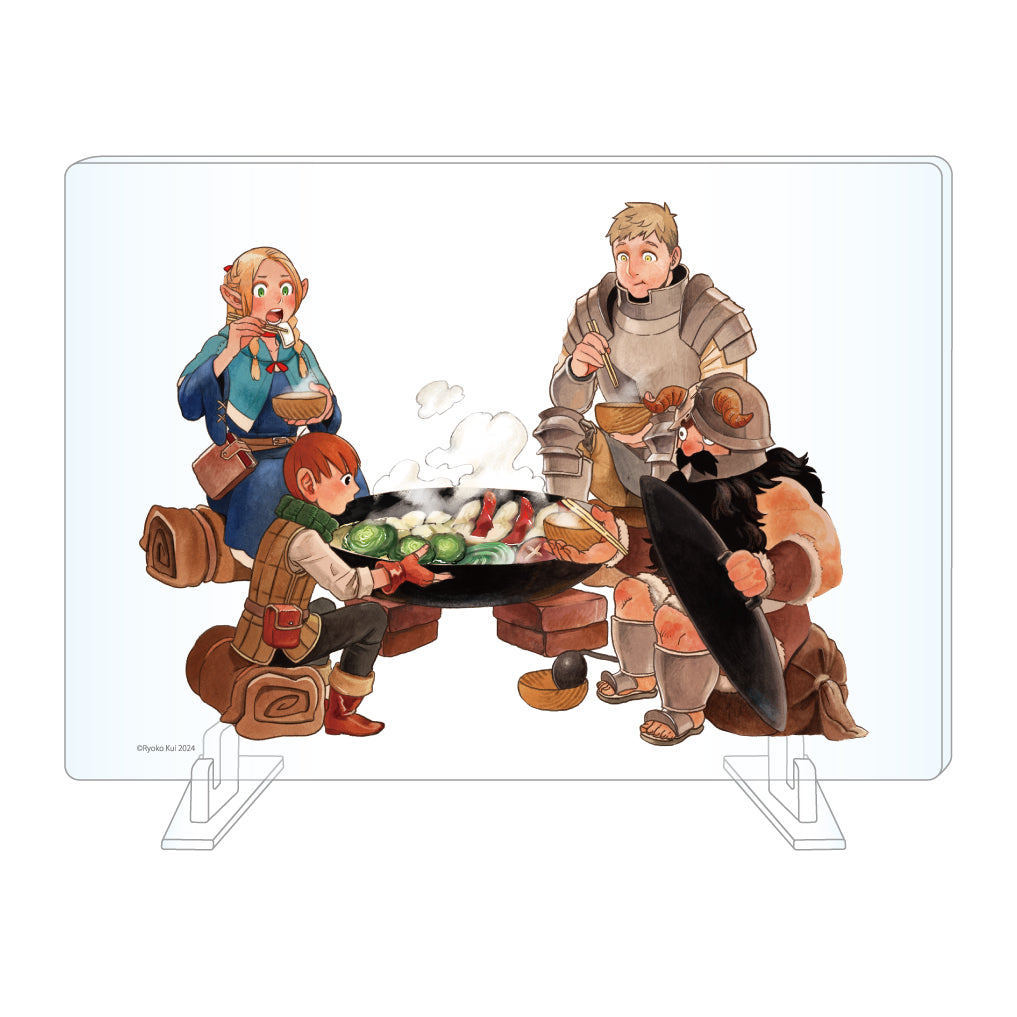 (Goods - Stand Pop) Delicious in Dungeon (Manga) Acrylic Plate Vol.3 Release Announcement Art [Ryoko Kui Art POP UP Post-Event Sales]