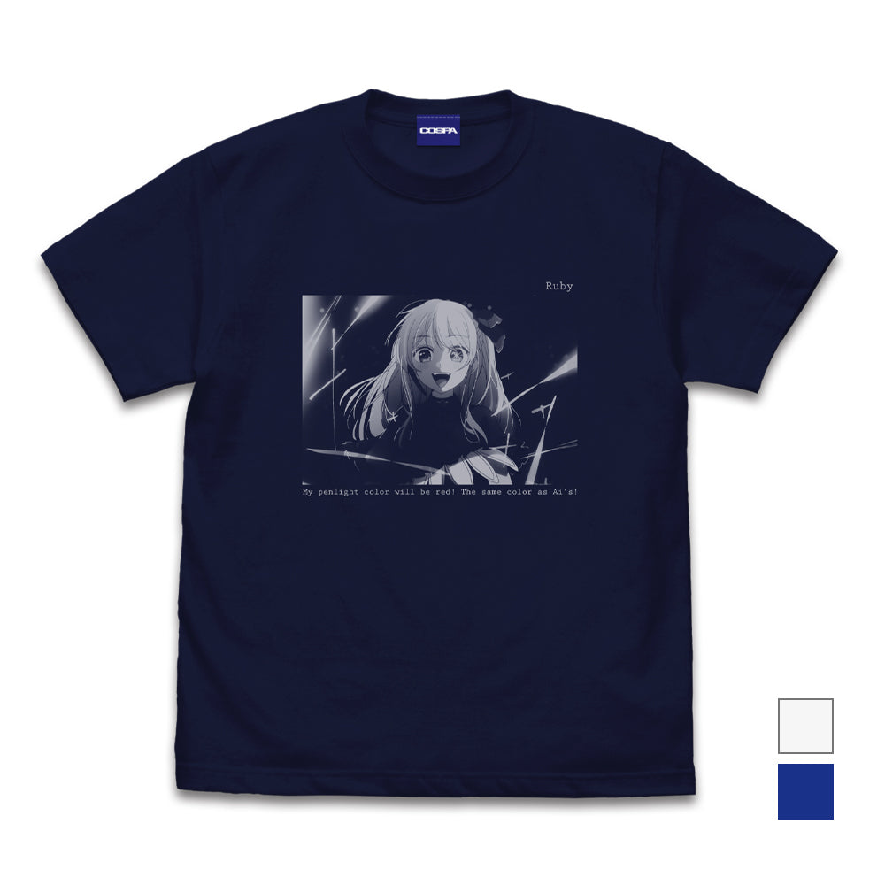 (Goods - Shirt) Oshi no Ko Ruby Photographic T-Shirt - NAVY