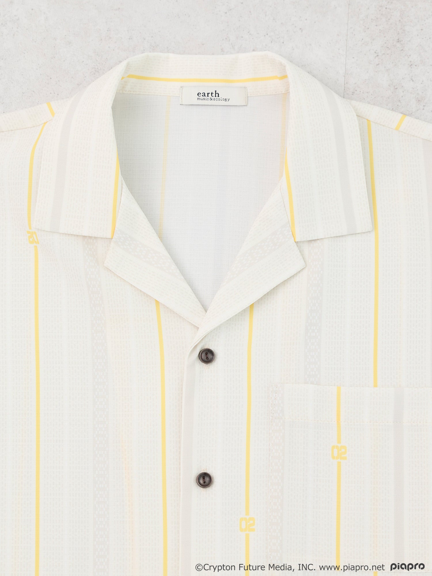 (Goods - Shirt) Kagamine Rin / Len Open Collar Shirt [earth music&ecology Japan Label]