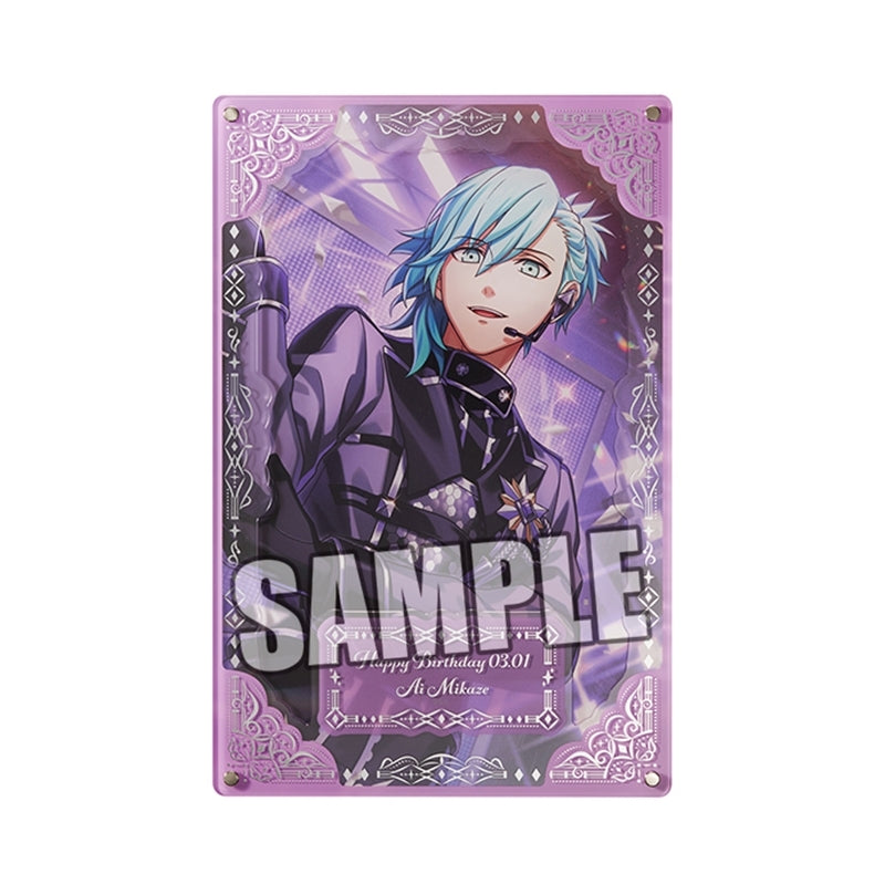 (Goods - Ornament) Uta no Prince-sama LIVE EMOTION Birthday Foil-stamped Layered Acrylic Plate Extra Ver. - Mikaze Ai [animate Exclusive]