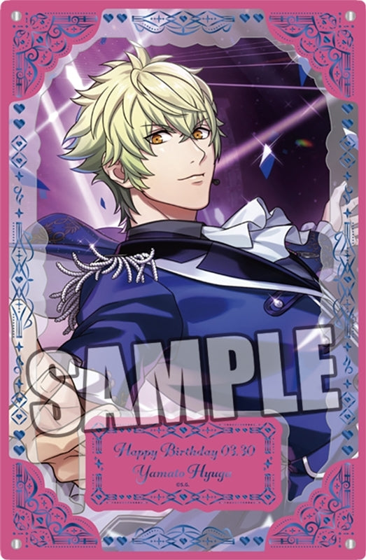 (Goods - Ornament) Uta no Prince-sama LIVE EMOTION Birthday Foil-stamped Layered Acrylic Plate Extra Ver. - Yamato Hyuga [animate Exclusive]