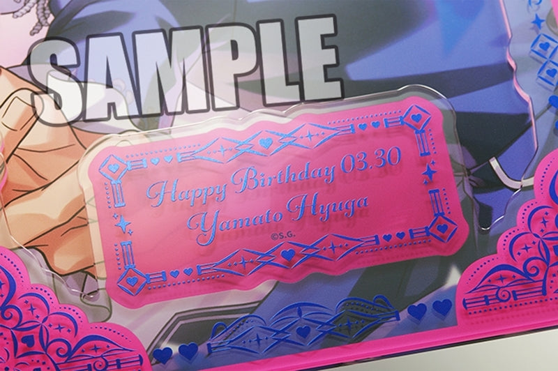 (Goods - Ornament) Uta no Prince-sama LIVE EMOTION Birthday Foil-stamped Layered Acrylic Plate Extra Ver. - Yamato Hyuga [animate Exclusive]