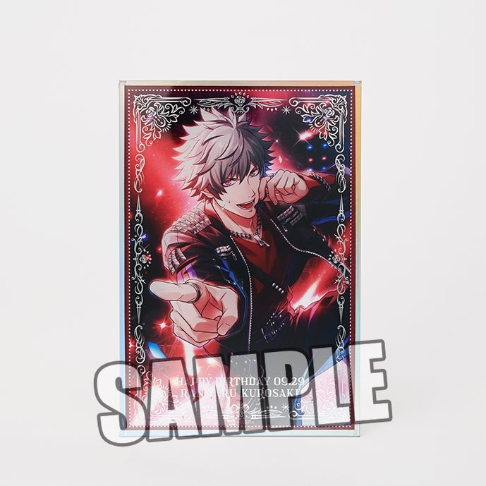 (Goods - Art Board) Uta no Prince-sama LIVE EMOTION Birthday Foil Embossed Acrylic Art Board Stage for Myself Ver. - Ranmaru Kurosaki [animate Exclusive]