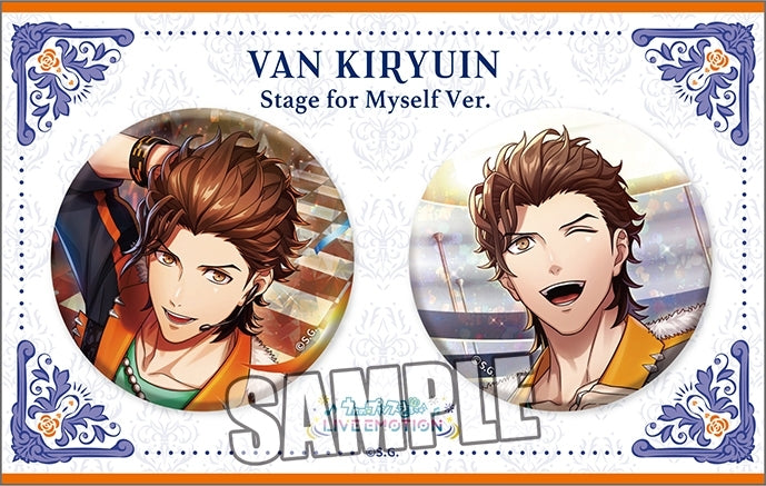 (Goods - Badge) Uta no Prince-sama LIVE EMOTION Birthday Holographic Button Badge Set Stage for Myself Ver. - Van Kiryuin [animate Exclusive]