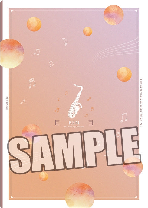 (Goods - Clear File) Uta no Prince-sama Clear File Shining Birthday Acoustic Album Ver. - Ren Jinguji [animate Exclusive]