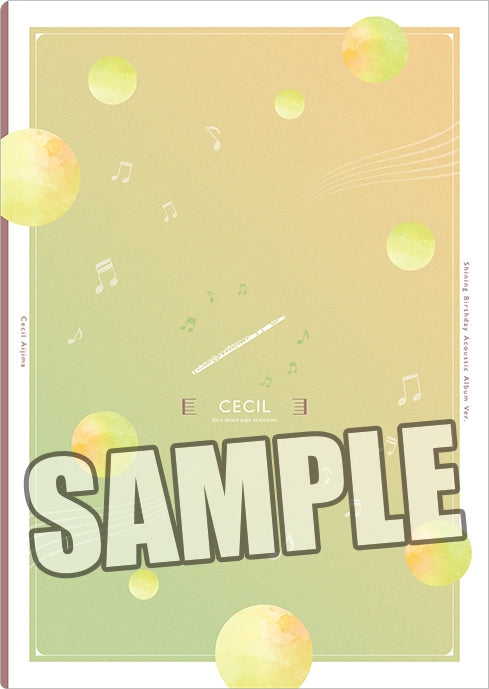 (Goods - Clear File) Uta no Prince-sama Clear File Shining Birthday Acoustic Album Ver. - Cecil Aijima [animate Exclusive]