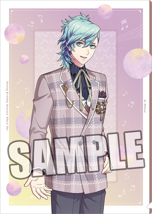 (Goods - Clear File) Uta no Prince-sama Clear File Shining Birthday Acoustic Album Ver. - Mikaze Ai [animate Exclusive]