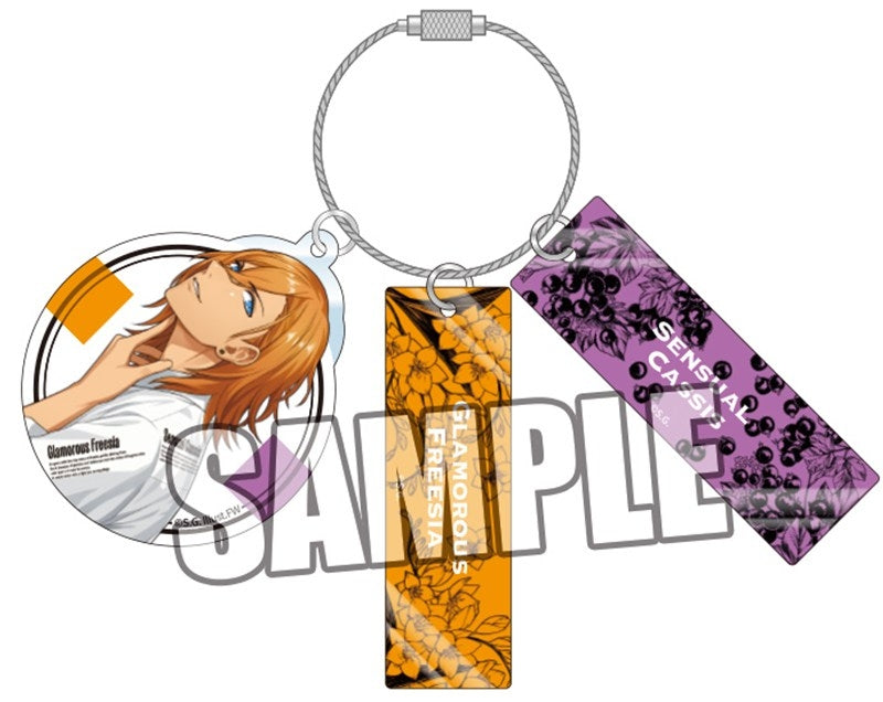 (Goods - Keychain) Uta no Prince-sama 3-Part Acrylic Keychain Fragrance Pairing Ver. - Ren Jinguji