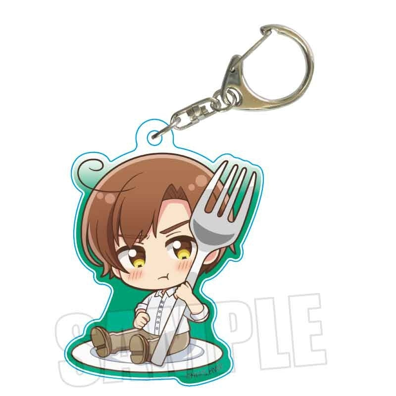 (Goods - Keychain) Hetalia World★Stars GochiChara Acrylic Keychain Romano