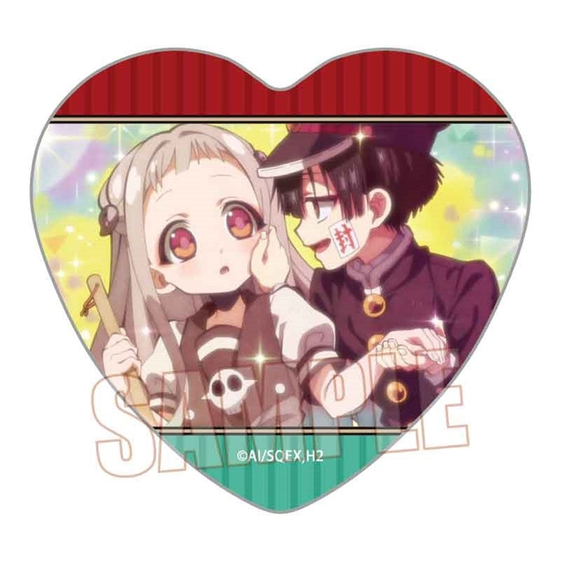 (Goods - Badge) After School Hanako-kun Memories Heart Button Badge Part 2 Hanako-kun & Nene