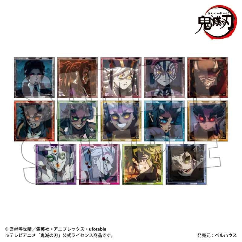 (1BOX=14)(Goods - Badge) Demon Slayer: Kimetsu no Yaiba Anime Trading Tile Button Badge Part 2