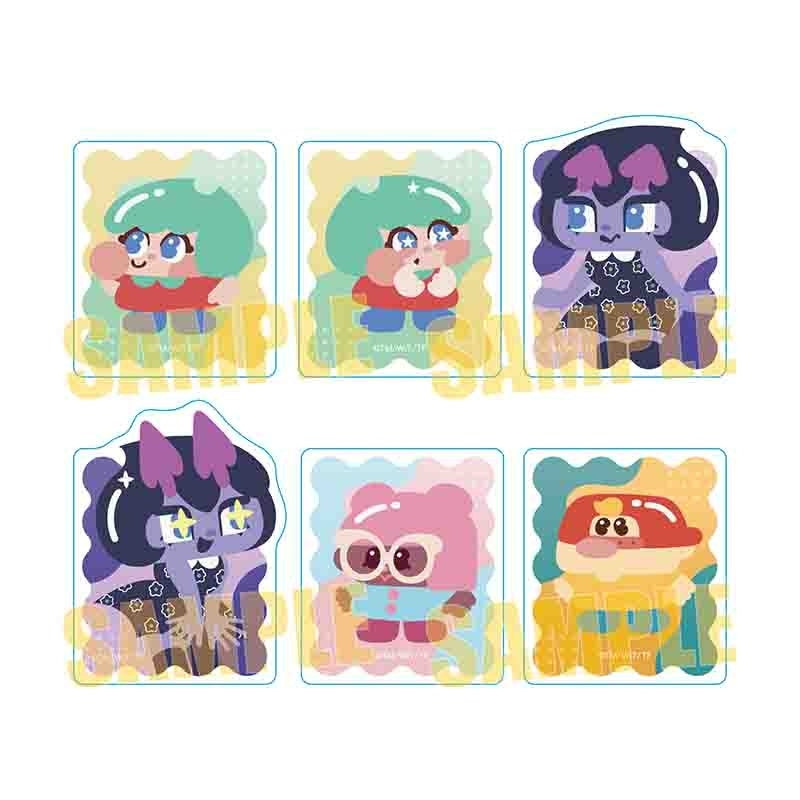 (1BOX=6)(Goods - Sticker) Candy Caries Trading Die-cut Sticker