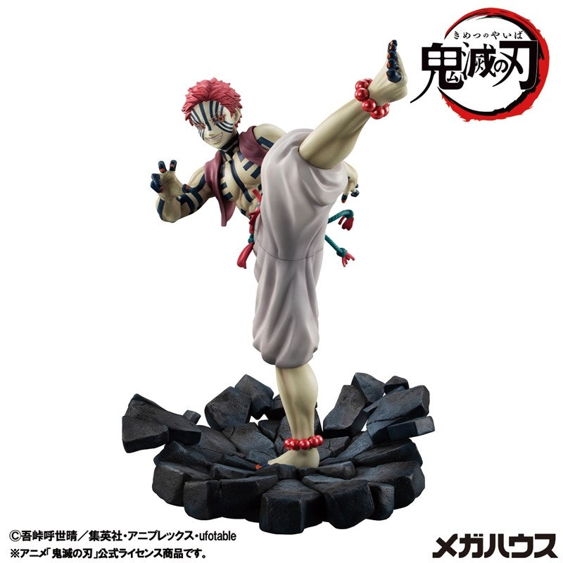 (Figure) Demon Slayer: Kimetsu no Yaiba Upper Rank 3 Akaza G.E.M. Series Complete Figure (Re-release)