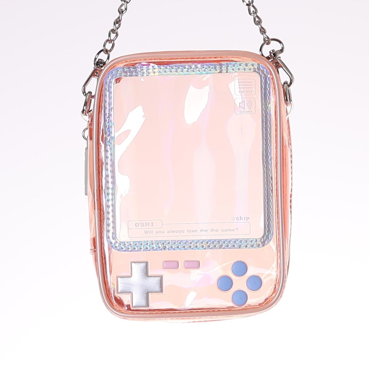 (Goods - Pouch) Handheld Game Console Shaped Plush Pouch Orange