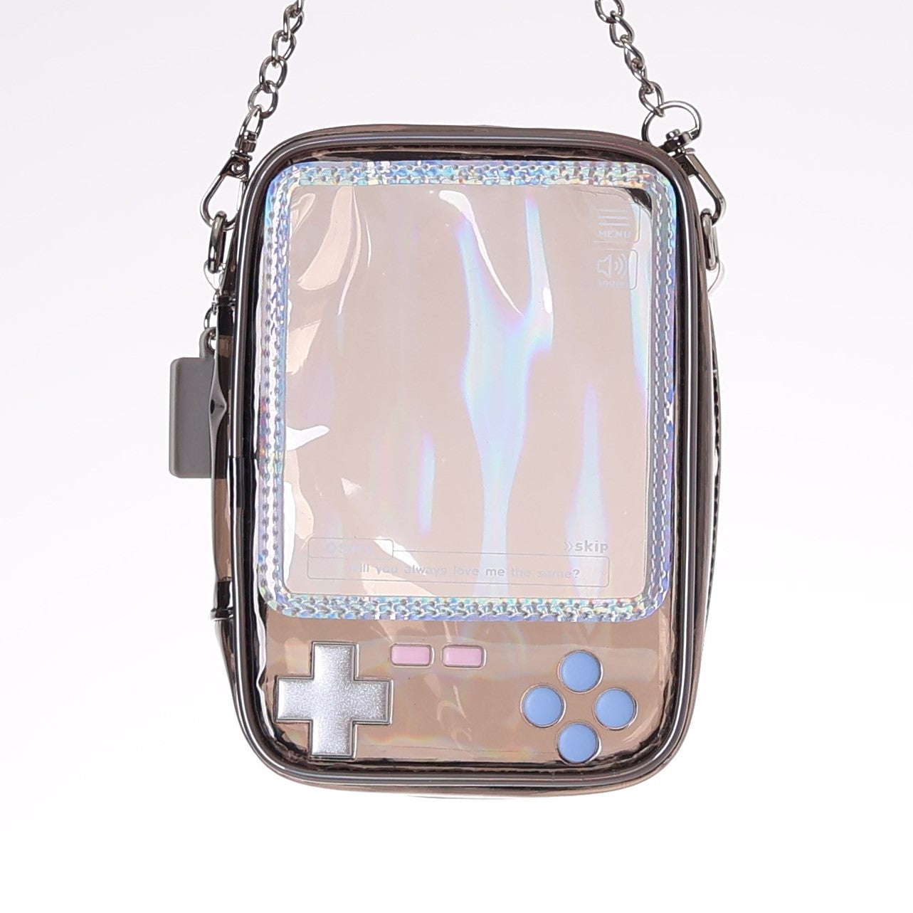 (Goods - Pouch) Handheld Game Console Shaped Plush Pouch Black