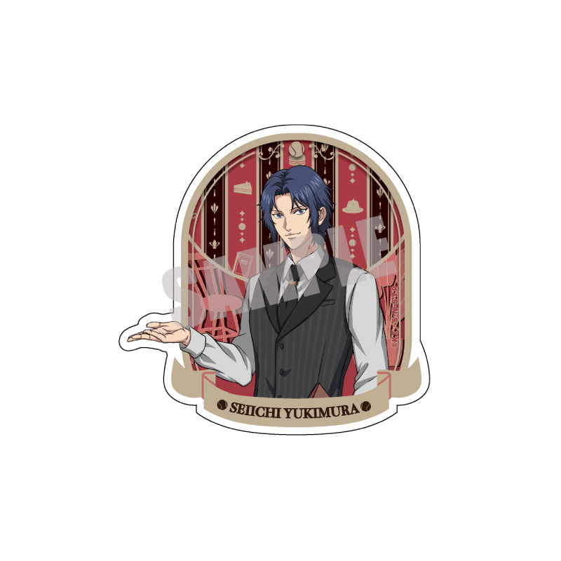 (Goods - Sticker) New Prince of Tennis Die-cut Sticker Seiichi Yukimura (Cafe ver.)