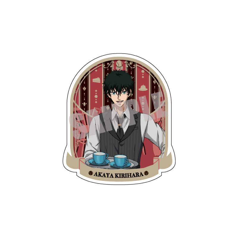 (Goods - Sticker) New Prince of Tennis Die-cut Sticker Akaya Kirihara (Cafe ver.)