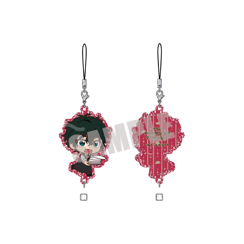 (Goods - Key Chain) New Prince of Tennis Glitter Chain Collection Akaya Kirihara MINI (Cafe ver.)