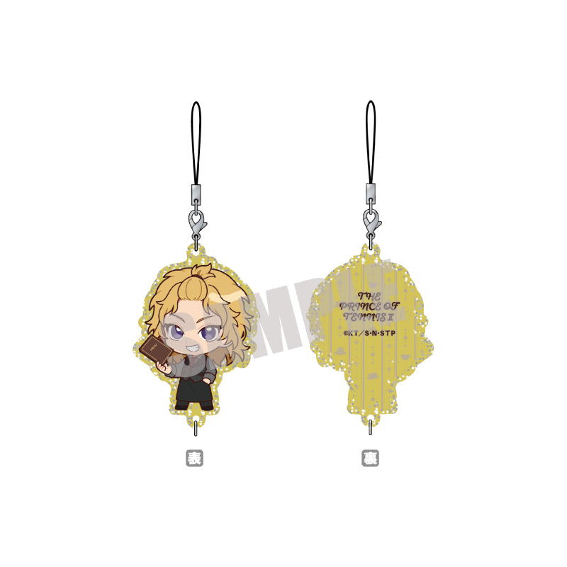 (Goods - Key Chain) New Prince of Tennis Glitter Chain Collection Elmar Siegfried MINI (Cafe ver.)