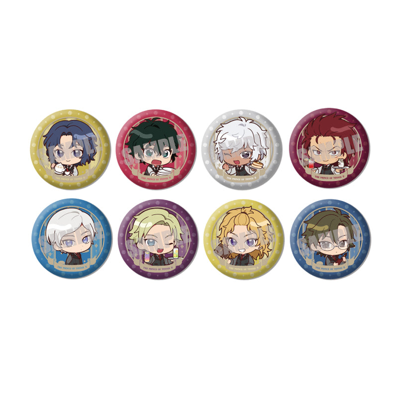 (1BOX=8)(Goods - Badge) New Prince of Tennis Trading Button Badge MINI (Cafe ver.)(8 Types Total)