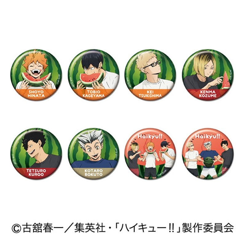 (1BOX=8)(Goods - Badge) Haikyu!! Watermelon Series Button Badges
