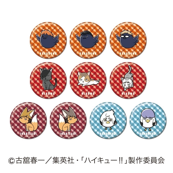 (1BOX=10)(Goods - Badge) Haikyu!! HoloKira (Holographic Sparkle) CAN Badge