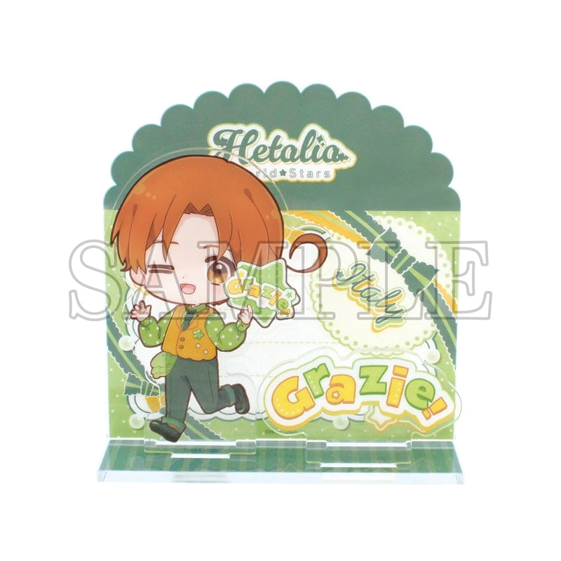 (Goods - Stand Pop) Hetalia World Stars Card Style Acrylic Stand Thank You Card / Italy