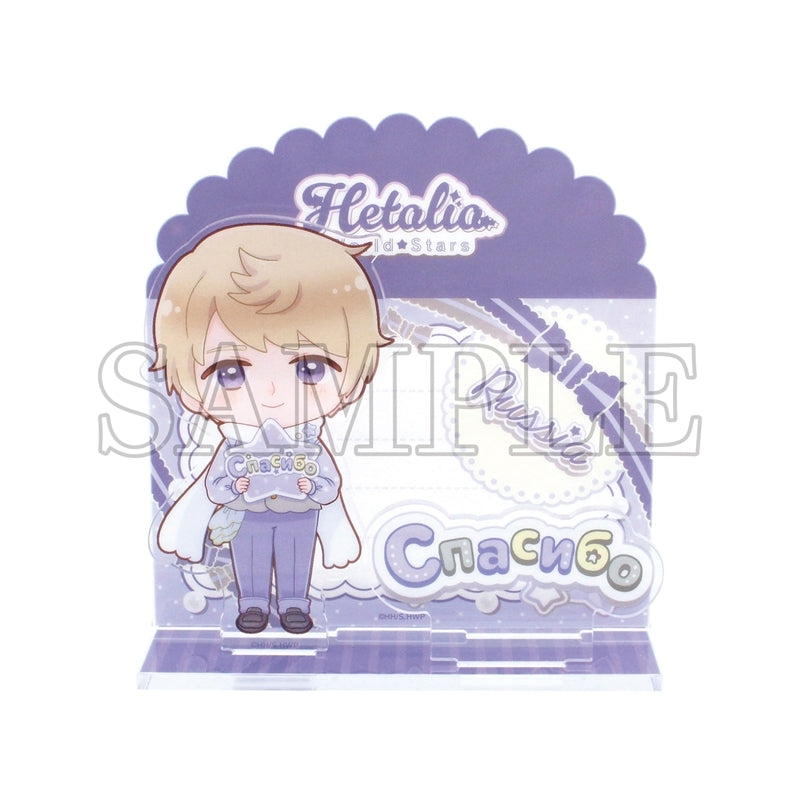 (Goods - Stand Pop) Hetalia World Stars Card Style Acrylic Stand Thank You Card / Russia
