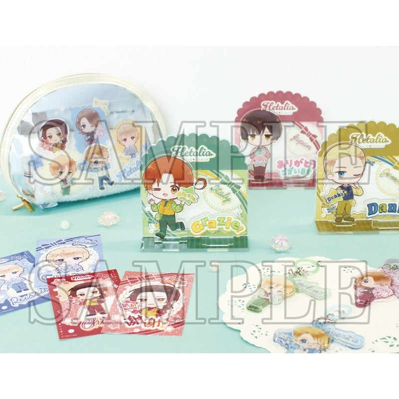 (1BOX=8)(Goods - Bromide) Hetalia World Stars Collection Smaroid Smartphone Bromide Thank You Card