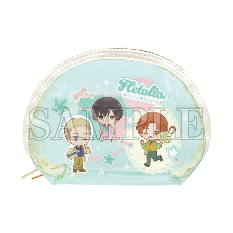 (Goods - Pouch) Hetalia World Stars Clear Shell Pouch Thank You Card / Mint Style