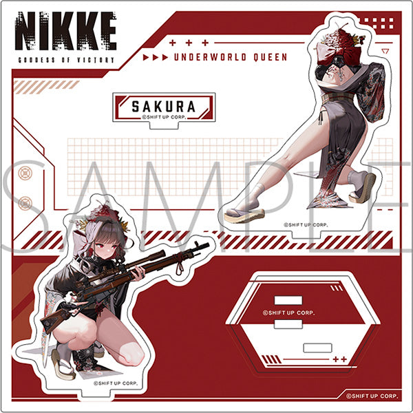 (Goods - Stand Pop) GODDESS OF VICTORY: NIKKE Adorable from Behind Acrylic Stand / Sakura