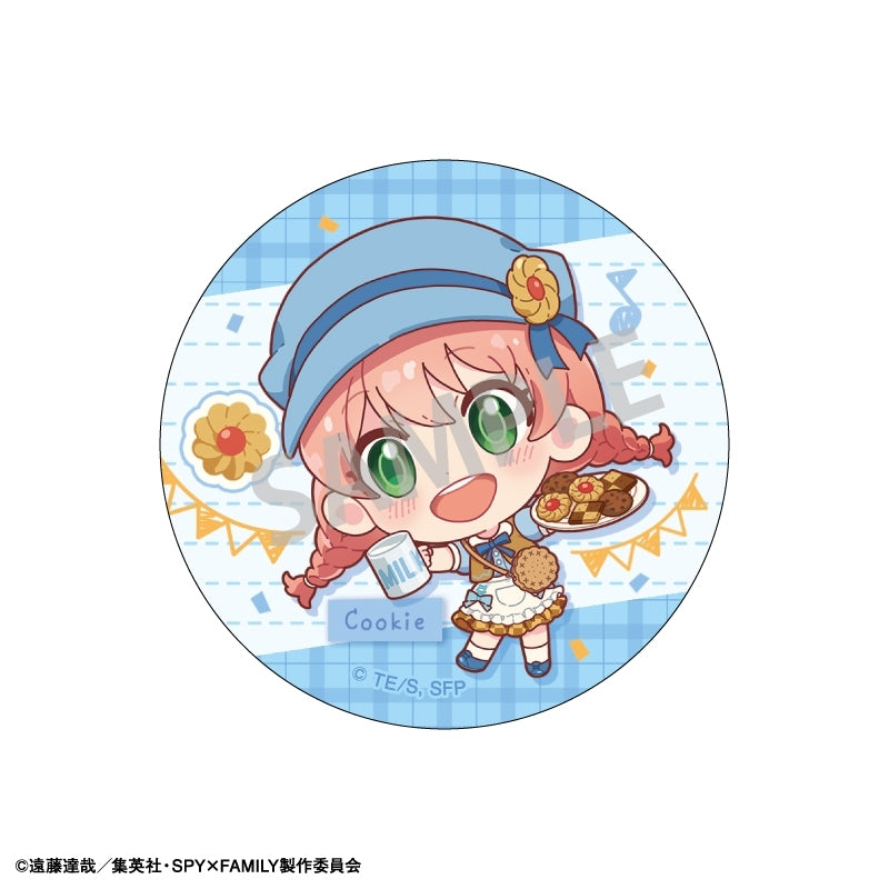 (1BOX=6)(Goods - Badge) SPY x FAMILY Trading Button Badge/Food Exclusive Art