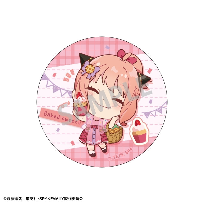 (1BOX=6)(Goods - Badge) SPY x FAMILY Trading Button Badge/Food Exclusive Art