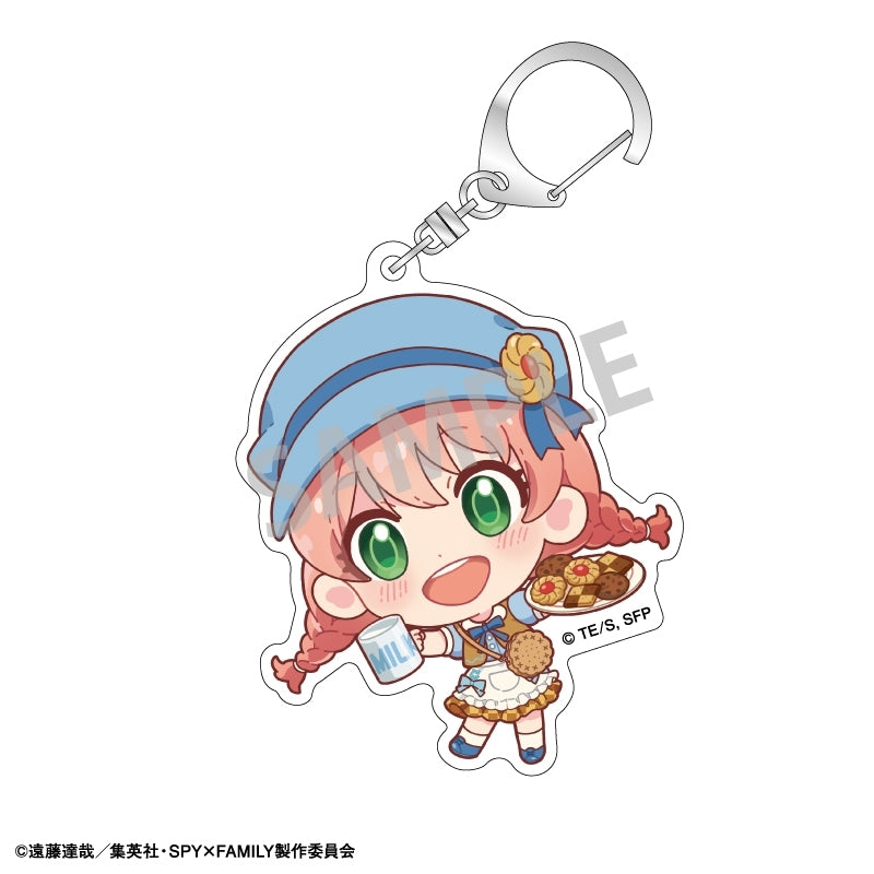 (1BOX=6)(Goods - Keychain) SPY x FAMILY Trading Acrylic Keychain/Food Exclusive Art