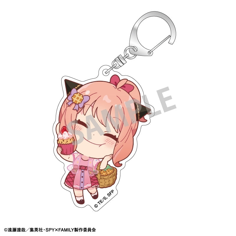 (1BOX=6)(Goods - Keychain) SPY x FAMILY Trading Acrylic Keychain/Food Exclusive Art