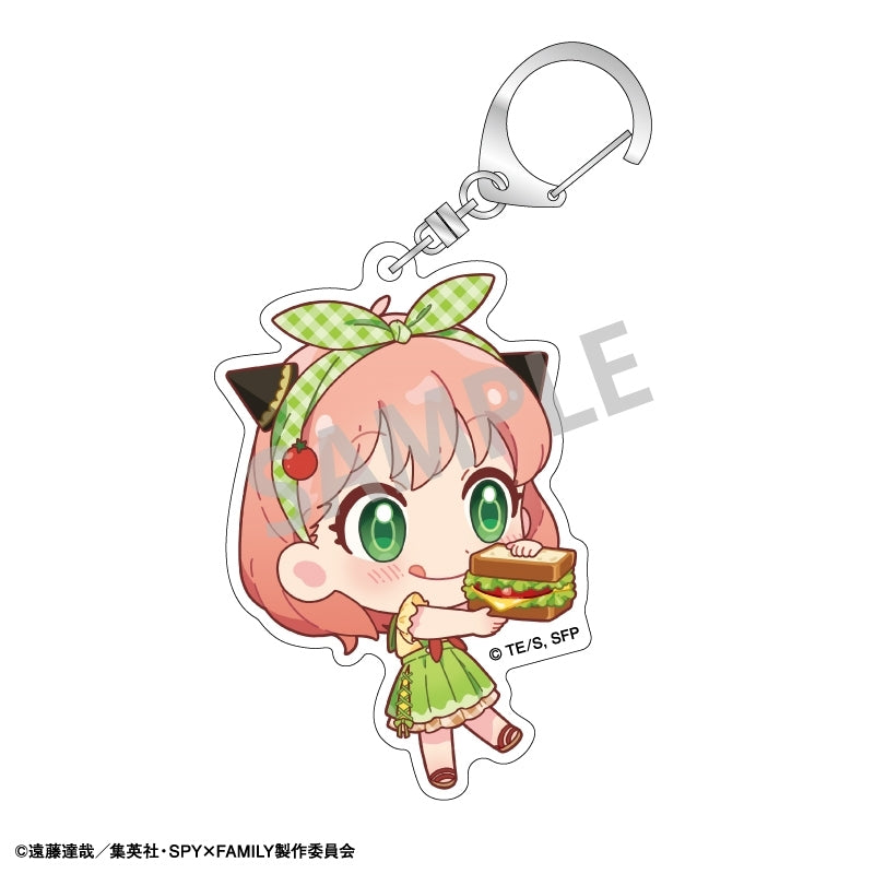 (1BOX=6)(Goods - Keychain) SPY x FAMILY Trading Acrylic Keychain/Food Exclusive Art