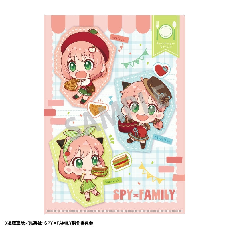 (Goods - Clear File) SPY x FAMILY A4 Single Clear File B/Food Exclusive Art