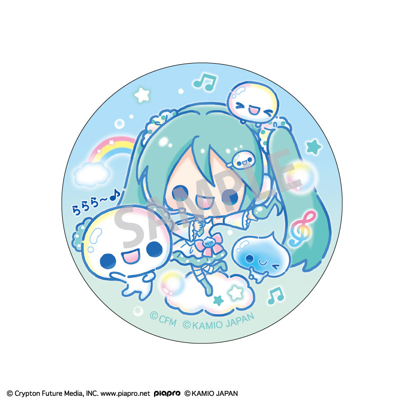 (1BOX=6)(Goods - Badge) Hatsune Miku x Pukupuku Awawa-chan Trading Button Badge
