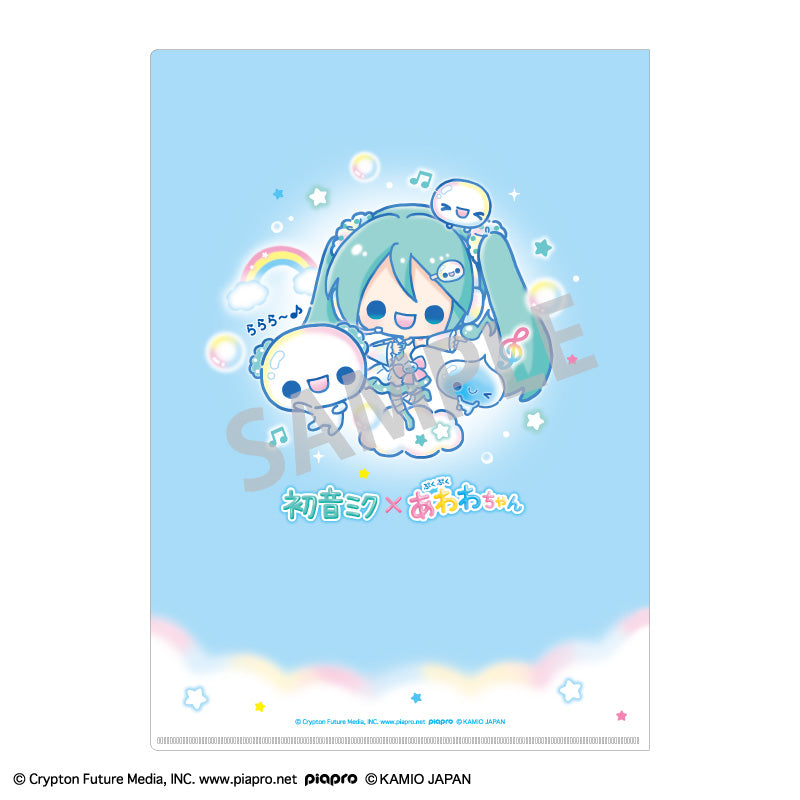 (Goods - Clear File) Hatsune Miku x Pukupuku Awawa-chan A4 Single Clear File